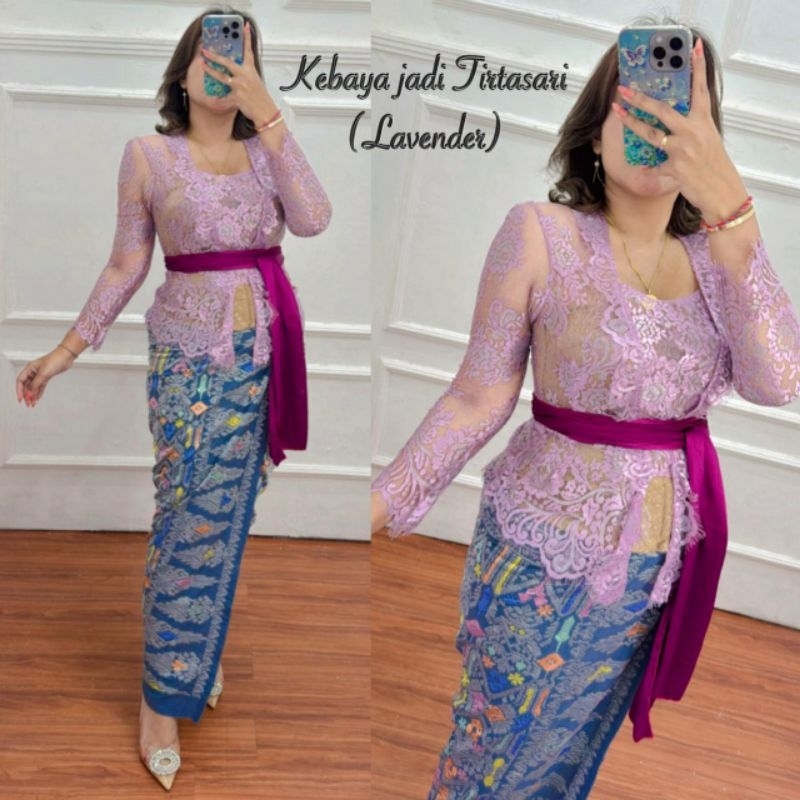 (Kebaya saja) - kebaya bali jadi SEMIFRANCE METALIK PRADA PREMIUM atasan baju // KEBAYA WISUDA