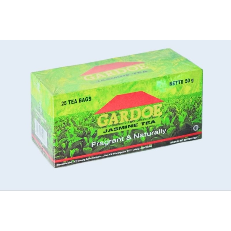 

Gardoe Jasmine Celup 1 Box Isi 25's 50 gr - Teh Melati Celup