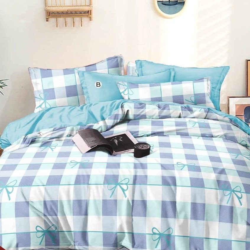 Linora / Sprei Set Motif Sprei Set Aesthetic Katun Cvc Premium Star Esra Beverly Motif Daun Leaf