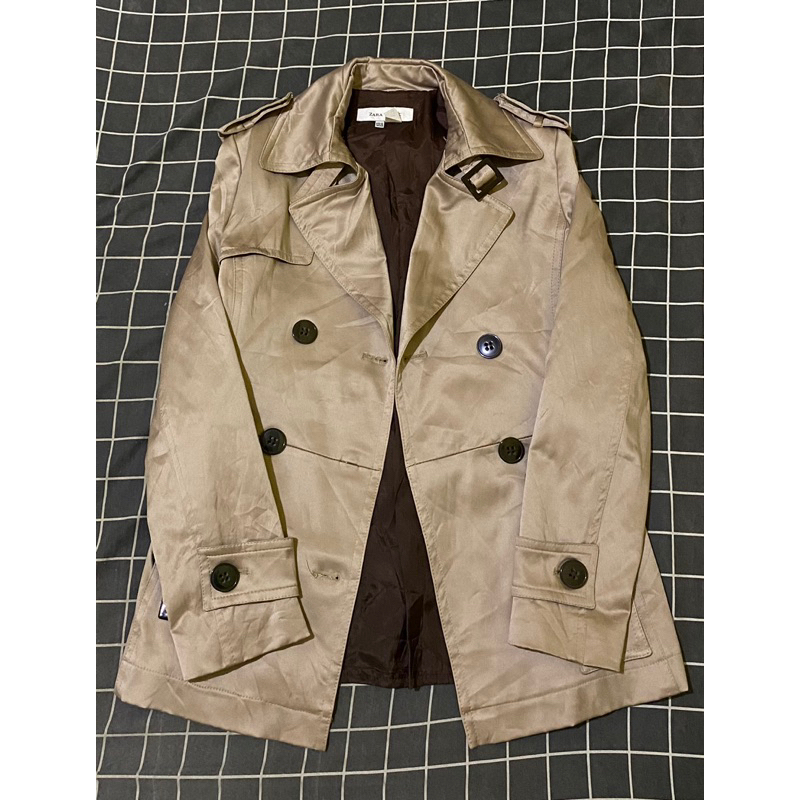 Coat Crop Zara / Coat Zara (Tag wash lengkap) / Coat Branded