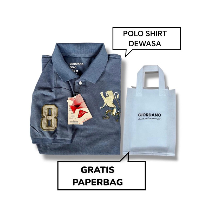 Kaos Kerah Polo Shirt Pria Gior Krah Rajut