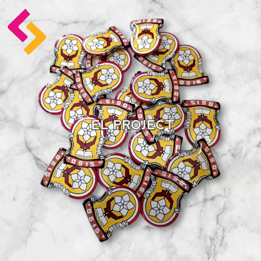 Pin Custom Logo Kuningan Resin Peniti/Magnet