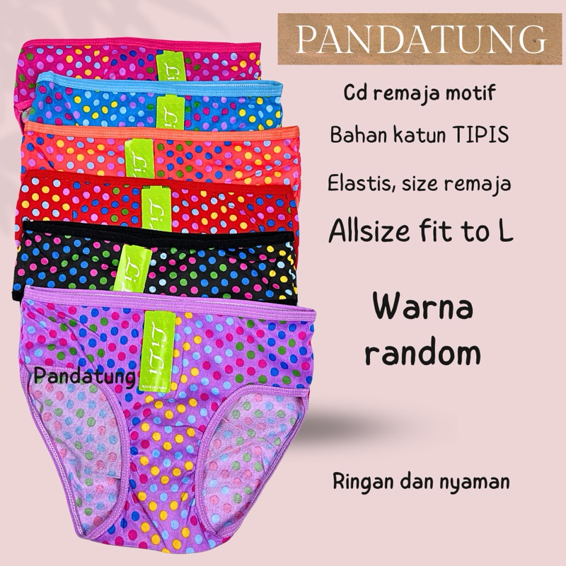 Celana dalam cd wanita remaja ABG dewasa perempuan cewek Allsize M L murah SMP SMA sekolah piter uku
