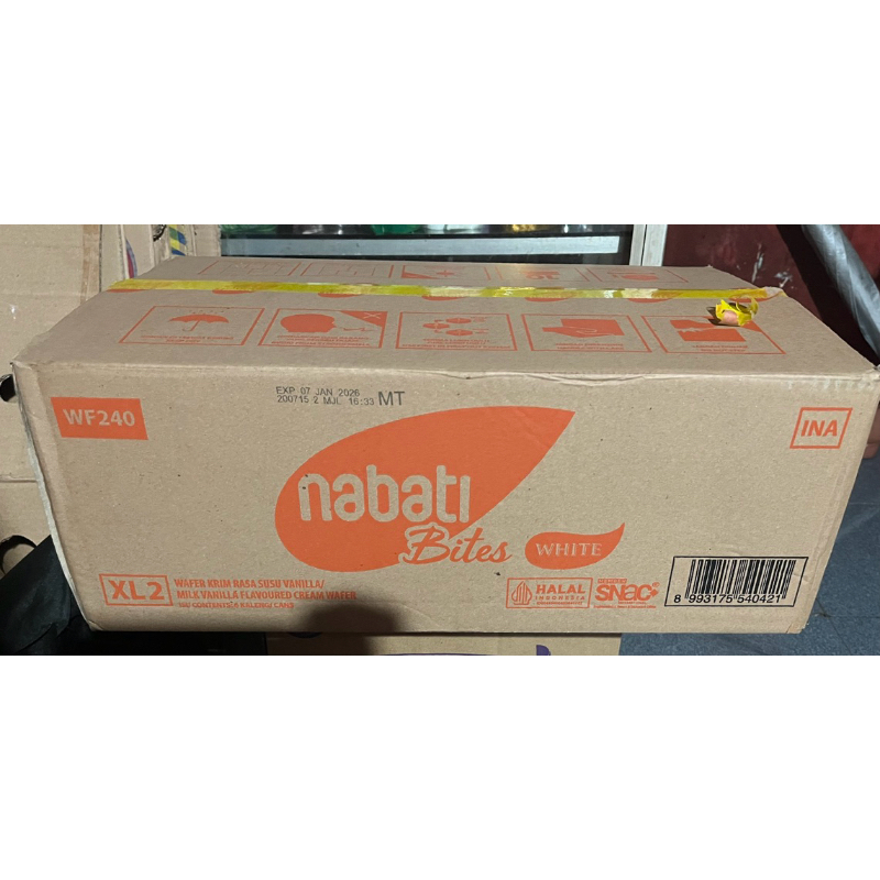 

Nabati Bites wafer kaleng 1 kardus isi 6x240g