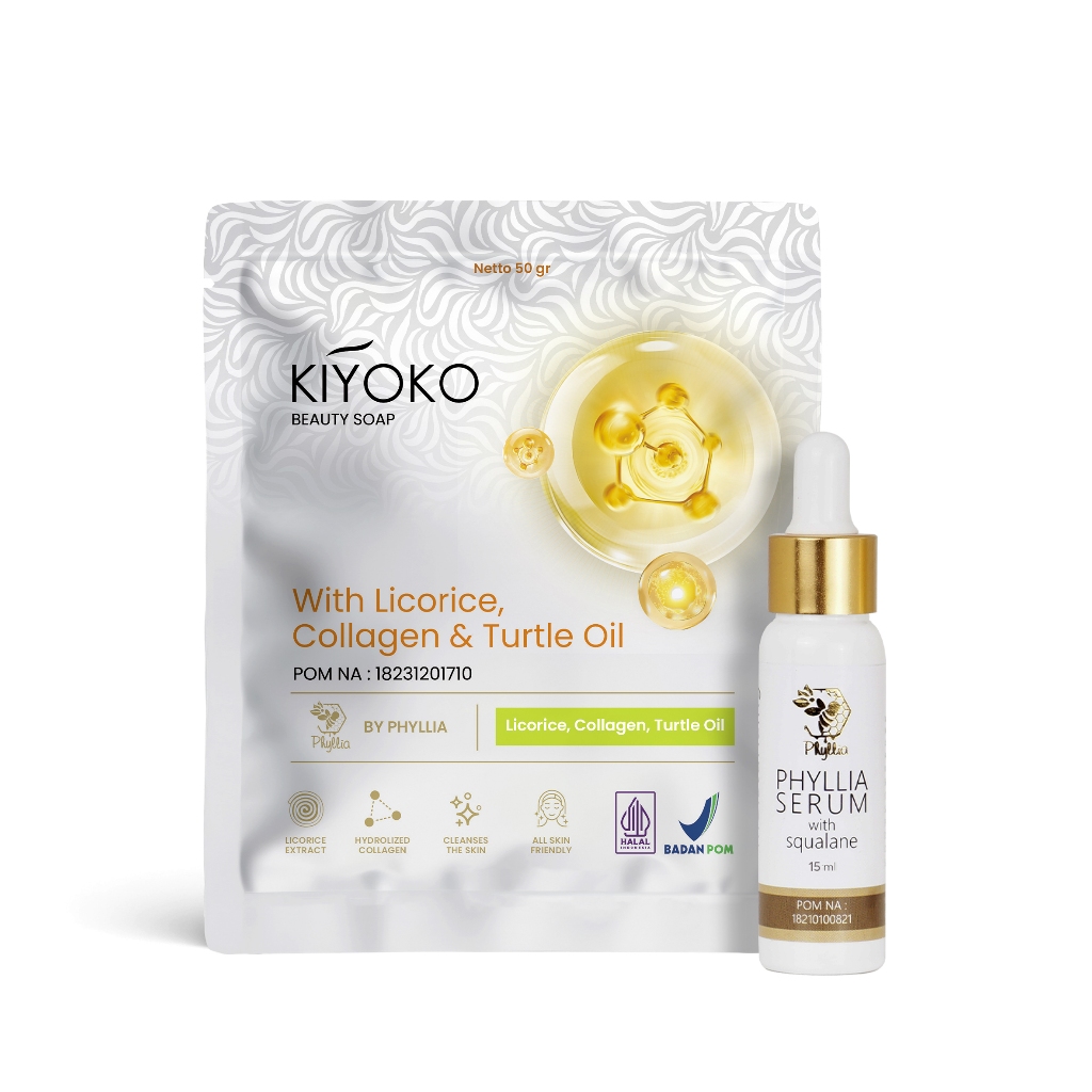 PHYLLIA -  PAKET PLUMERIA | SABUN DAN SERUM PENGHILANG JERAWAT DAN KUSAM