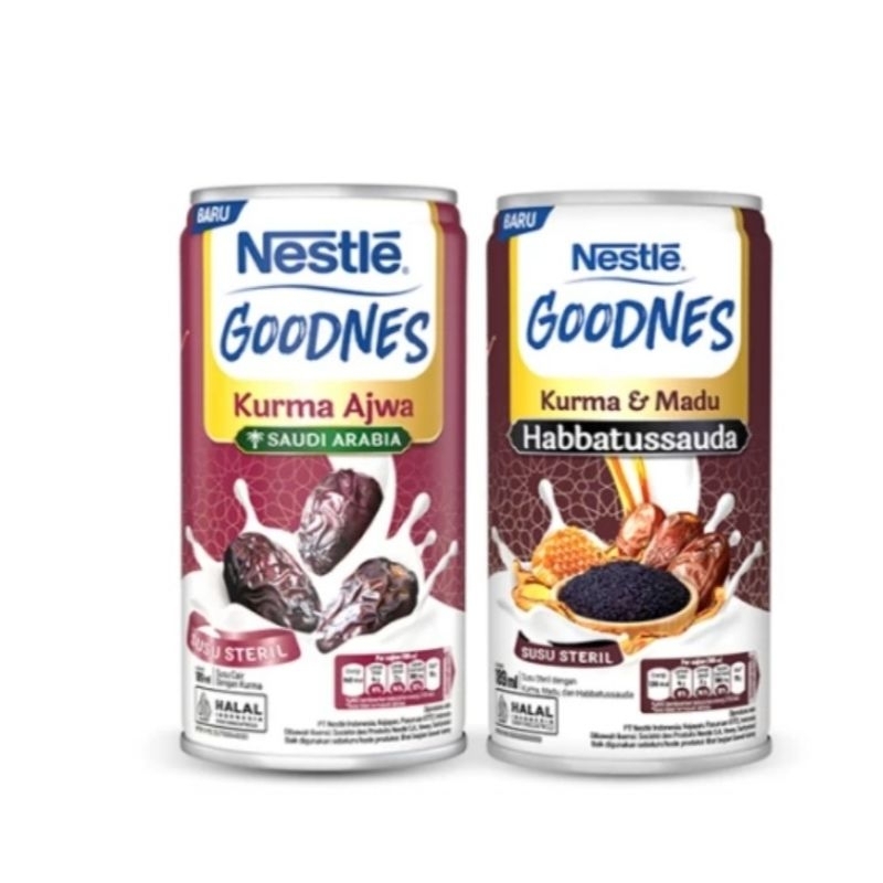 

Nestle Goodnes Susu Kurma Ajwa Dan Habbatusauda 189ml Susu Steril