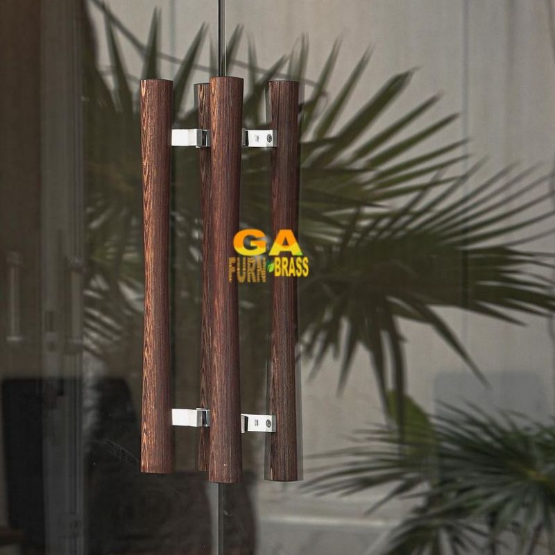 Handle Pintu Rumah/ Gagang Pintu Godo Polos Kayu Jati Premium