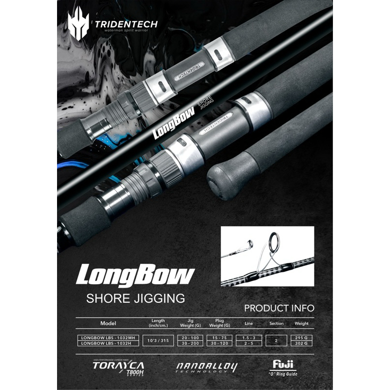 JORAN TRIDENTECH LONGBOW SHORE JIGGING GARANSI RESMI TRIDENTECH INDONESIA