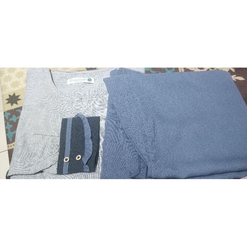 preloved couple set alwa hijab(gamis,khimar dan koko)