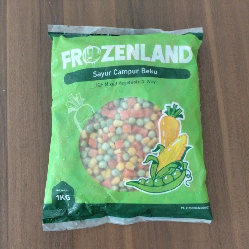 

Frozenland Mix Vegetables 3 Way 1kg (tanpa buncis)