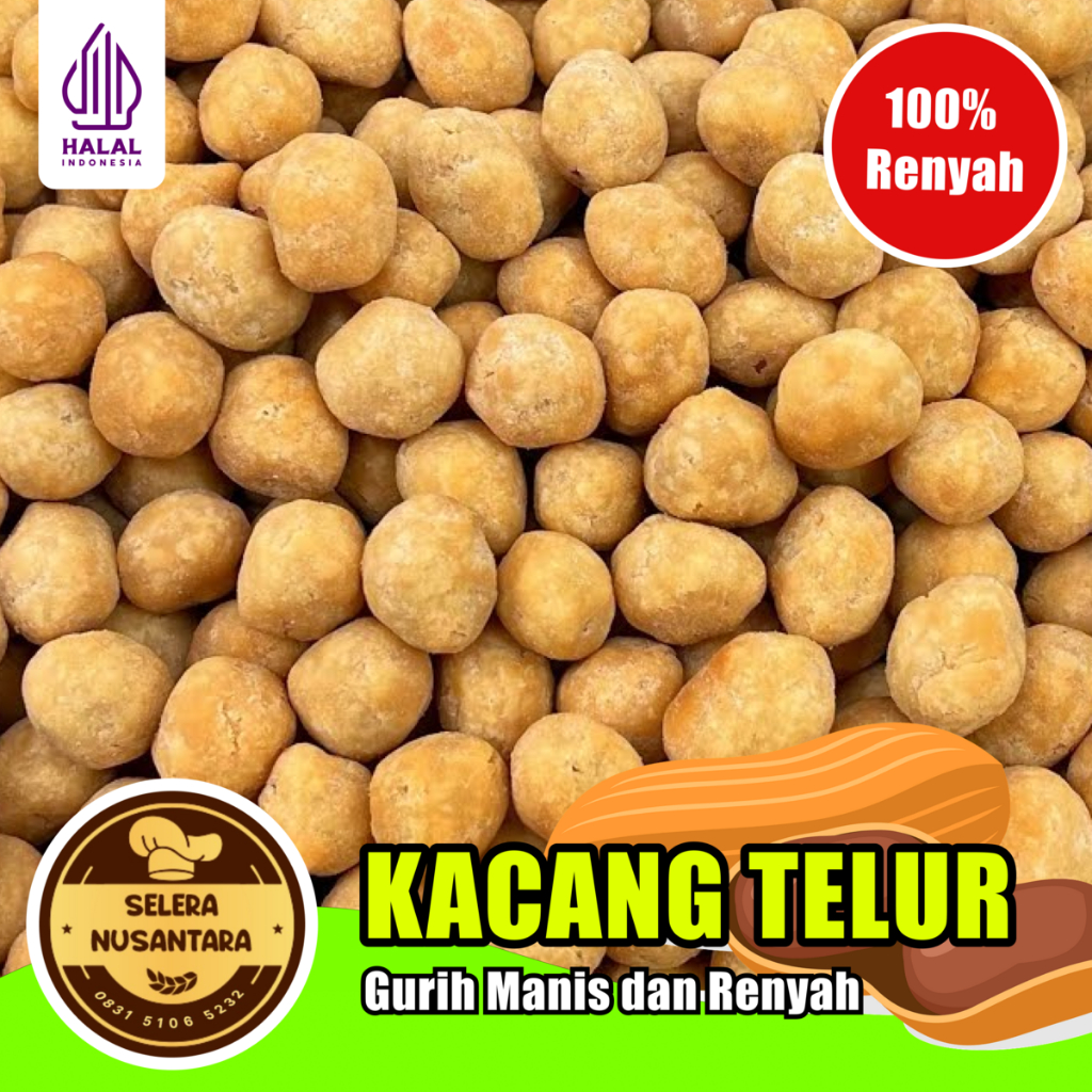 

Kacang Telur Renyah Crispy