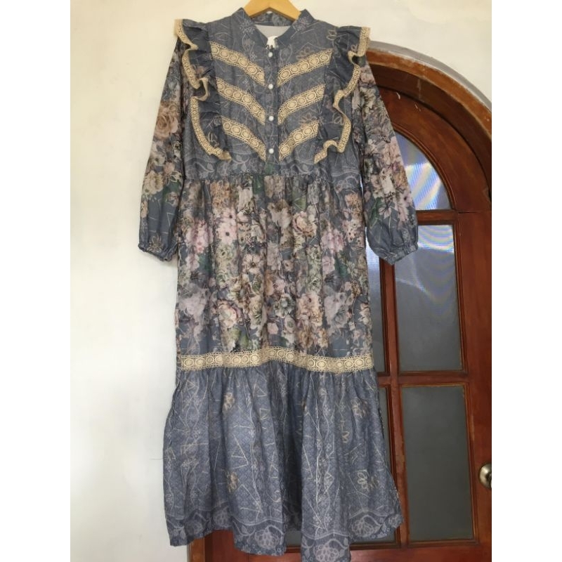 Gamis Katun Bordir Wanita Elegan