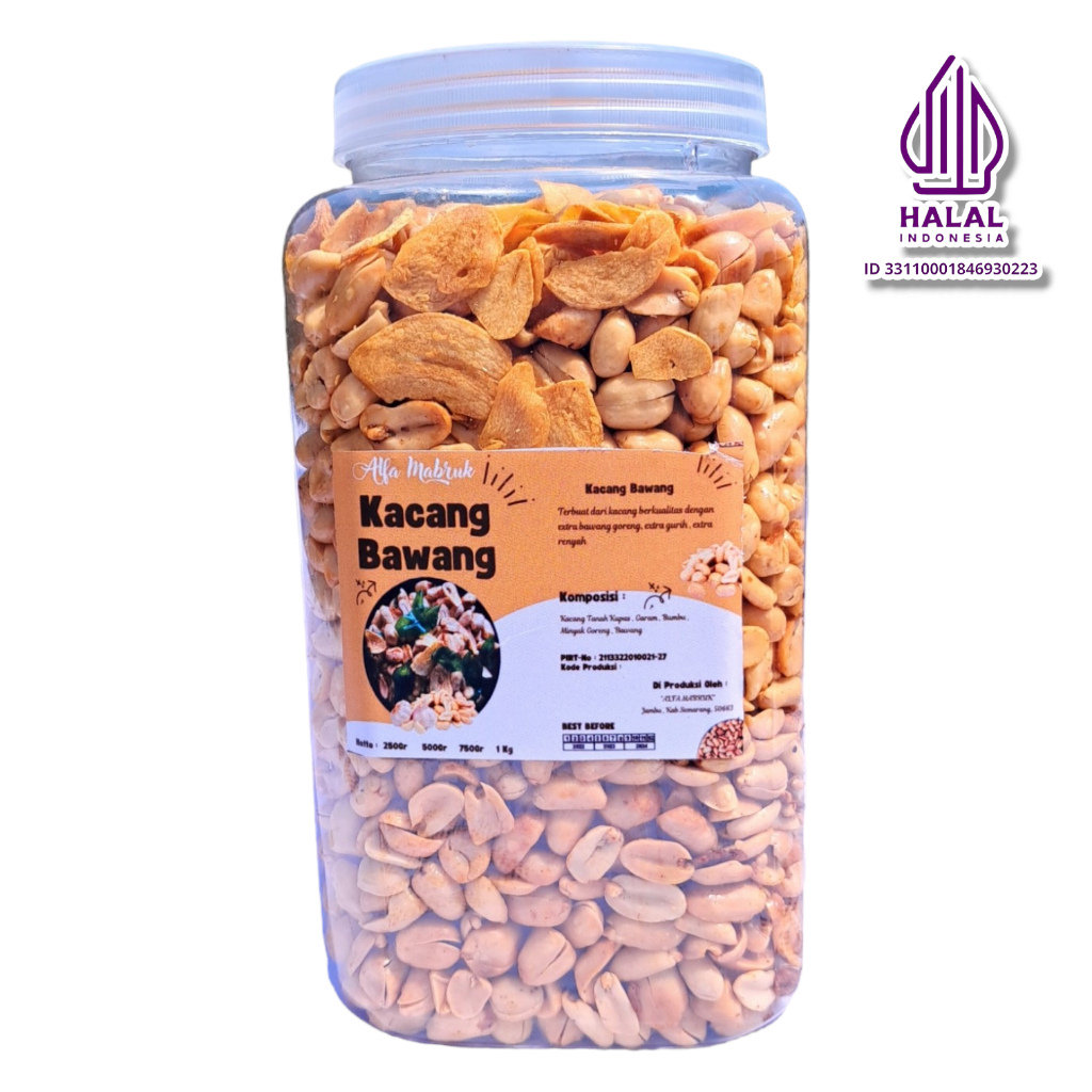 

Kacang Bawang Enak Gurih Empuk Extra Bawang Goreng