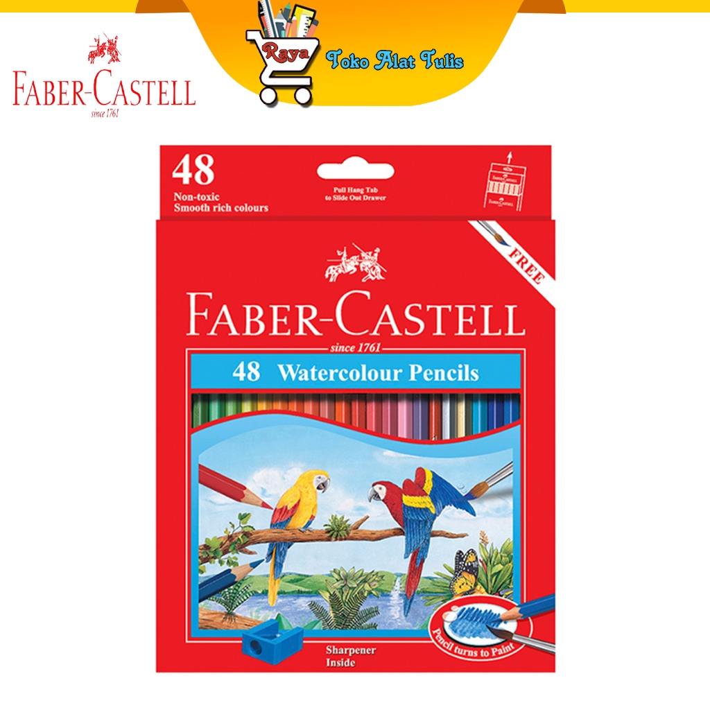 

Faber Castell Watercolour pencils parrot / Pensil Warna 48warna 114468