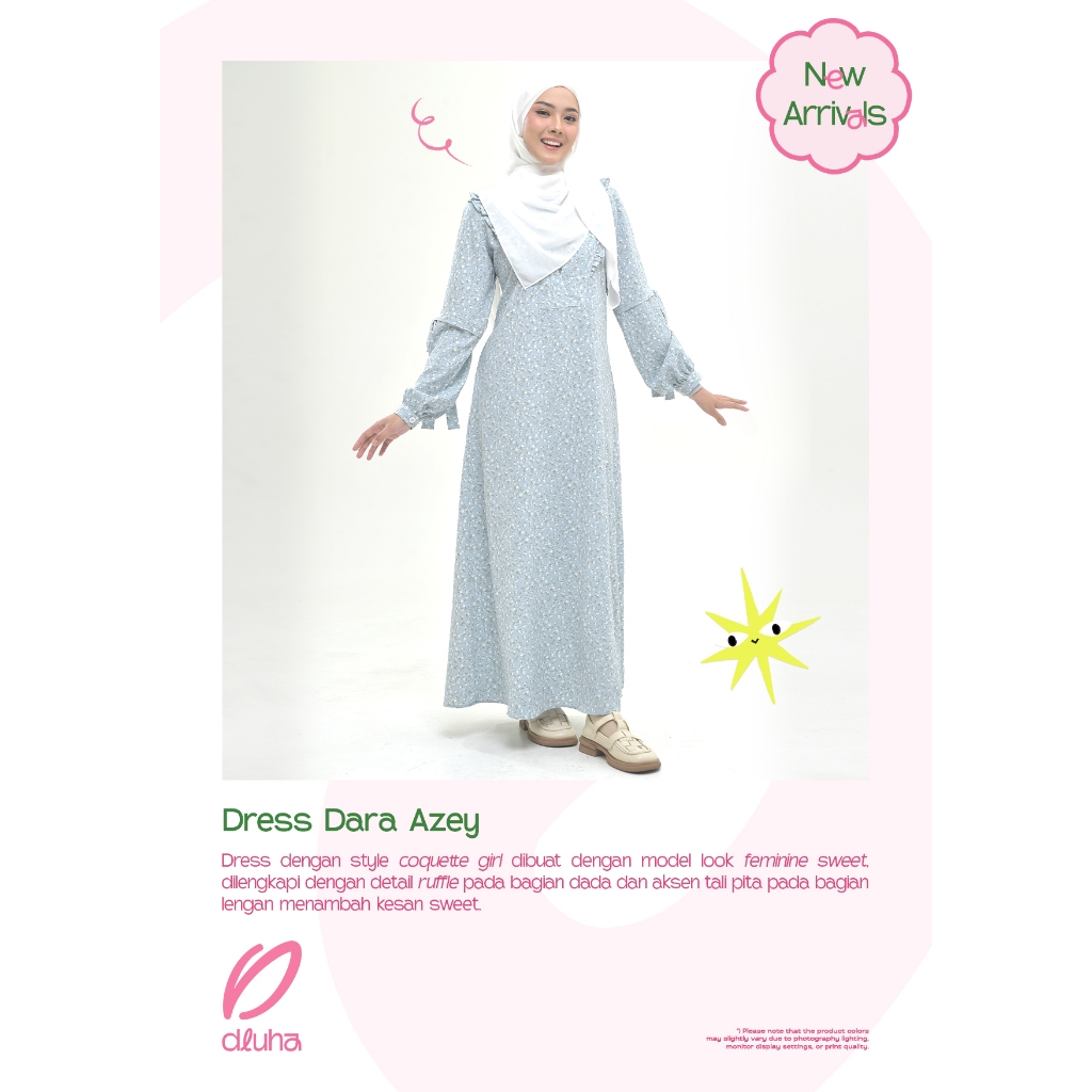 DARA AZEY DLUHA Gamis Dresslim Rabbani Asli 2025 PRODUK NEW
