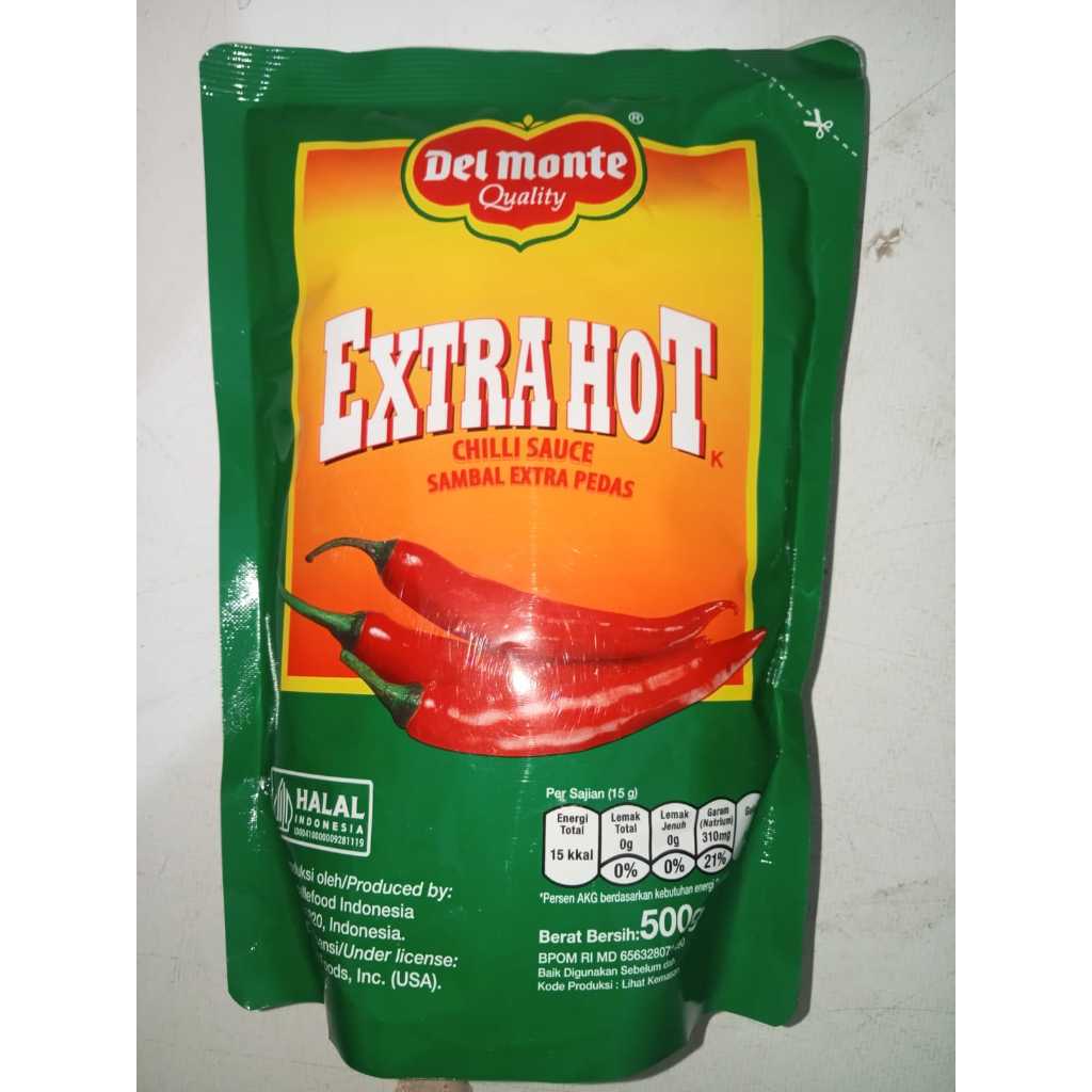 

SAUS CABAI EXTRA HOT DELMONTE 500 GR