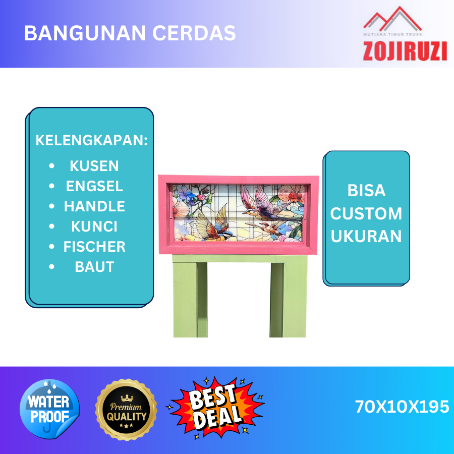 Roster Angin PVC Zojiruzi Modern dan Minimalis | Terima Custom Gambar dan Ukuran