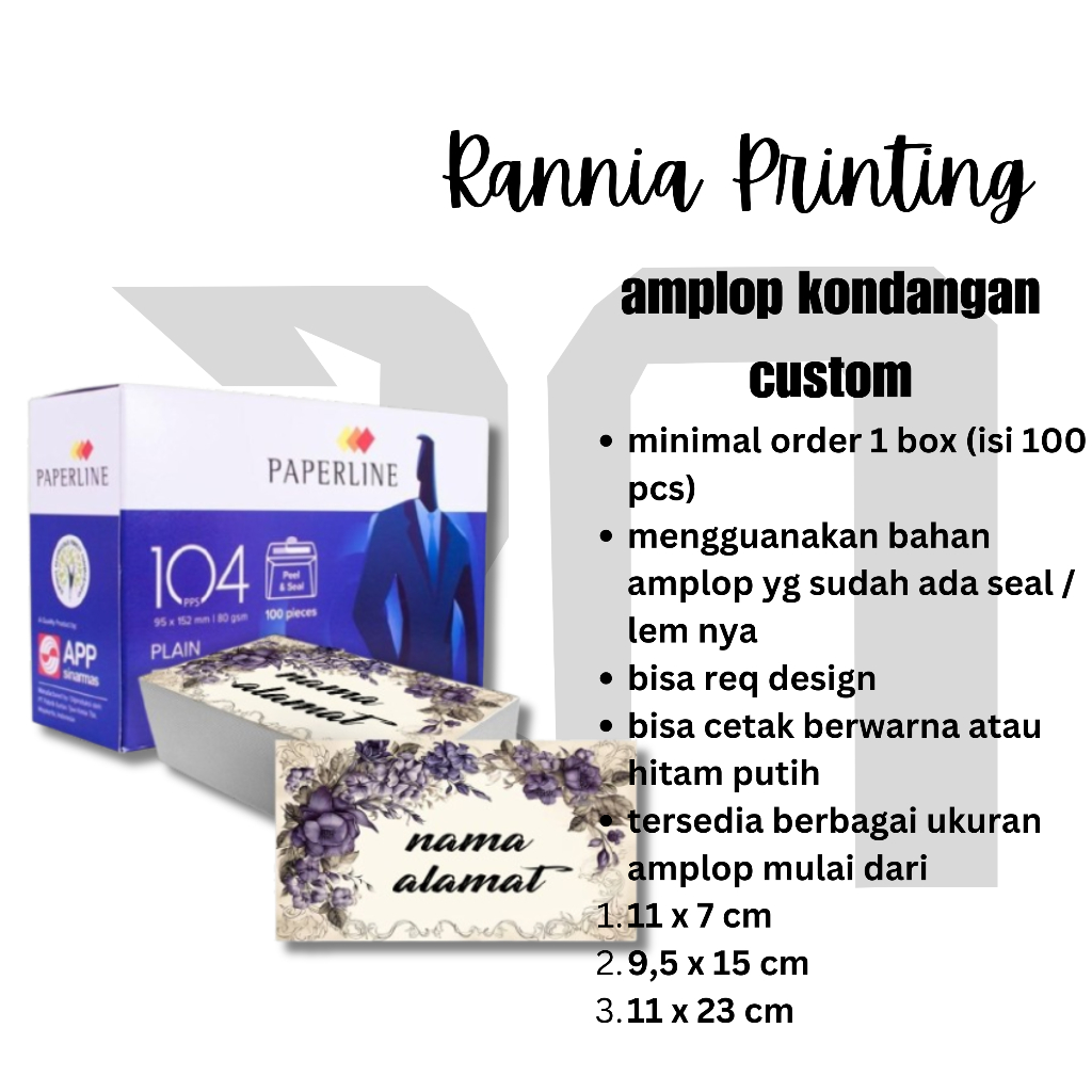 

amplop custom / amplop kondangan / design amplop / amplop seal