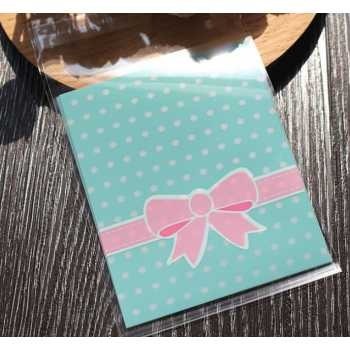 

OPP PLASTIK 10X10 MOTIF #A ISI 100LBR X 1, PLASTIK PEREKAT COCOK U/ROTI/COOKIES