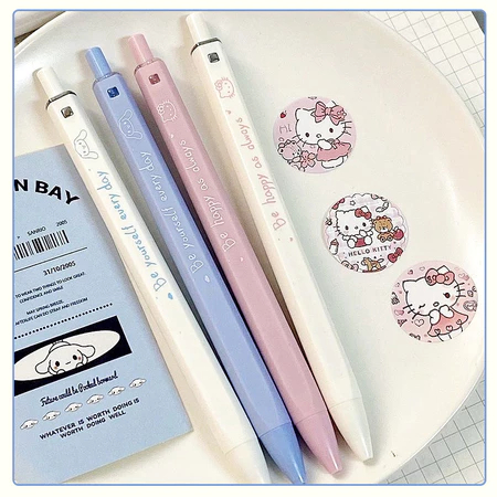 

0.5MM Pena Sanrio Persegi Dengan Penampilan Tinggi Pena Gel Tekan Siswa Menulis Ujian Gaya Lucu Pena Hitam /Pulpen sanrio 0.5 Hitam Gelpen Pena lucu Pena mekanis