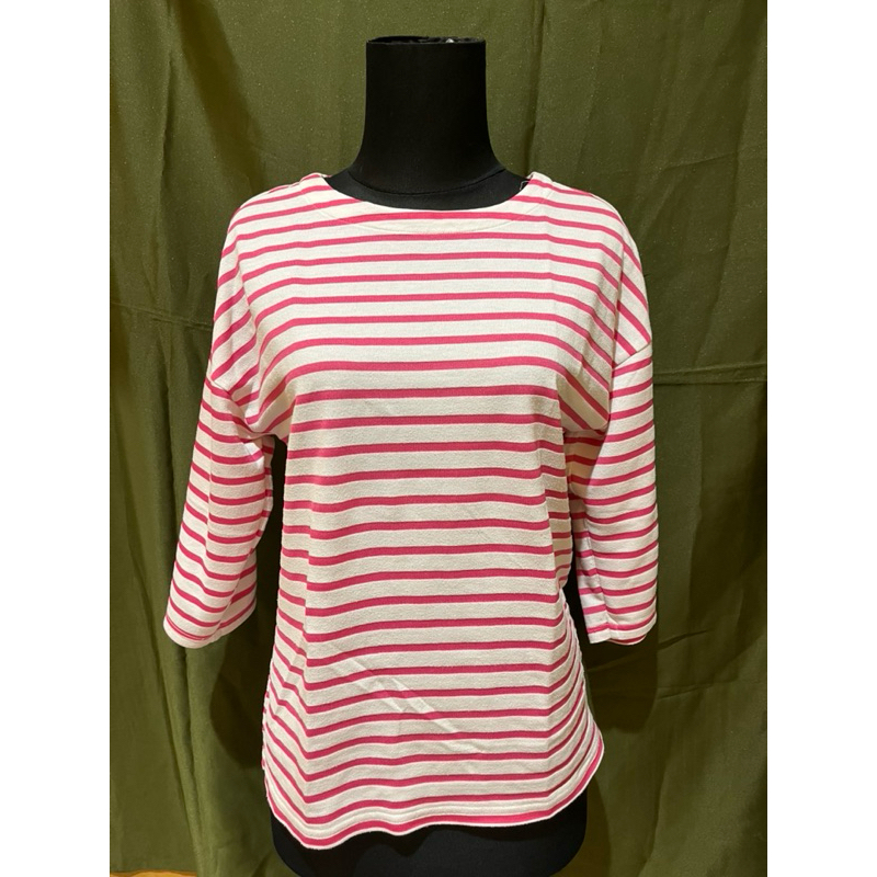 atasan wanita / atasan liris / atasan pink / atasan garis pink /