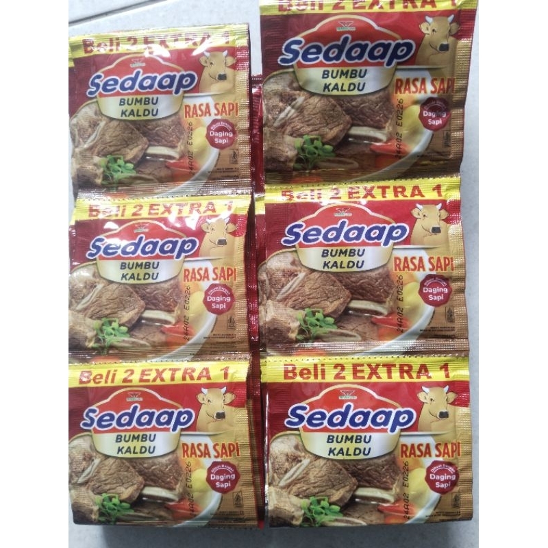 

PROMO bumbu kaldu sedaap rasa daging sapi isi 18 pcs