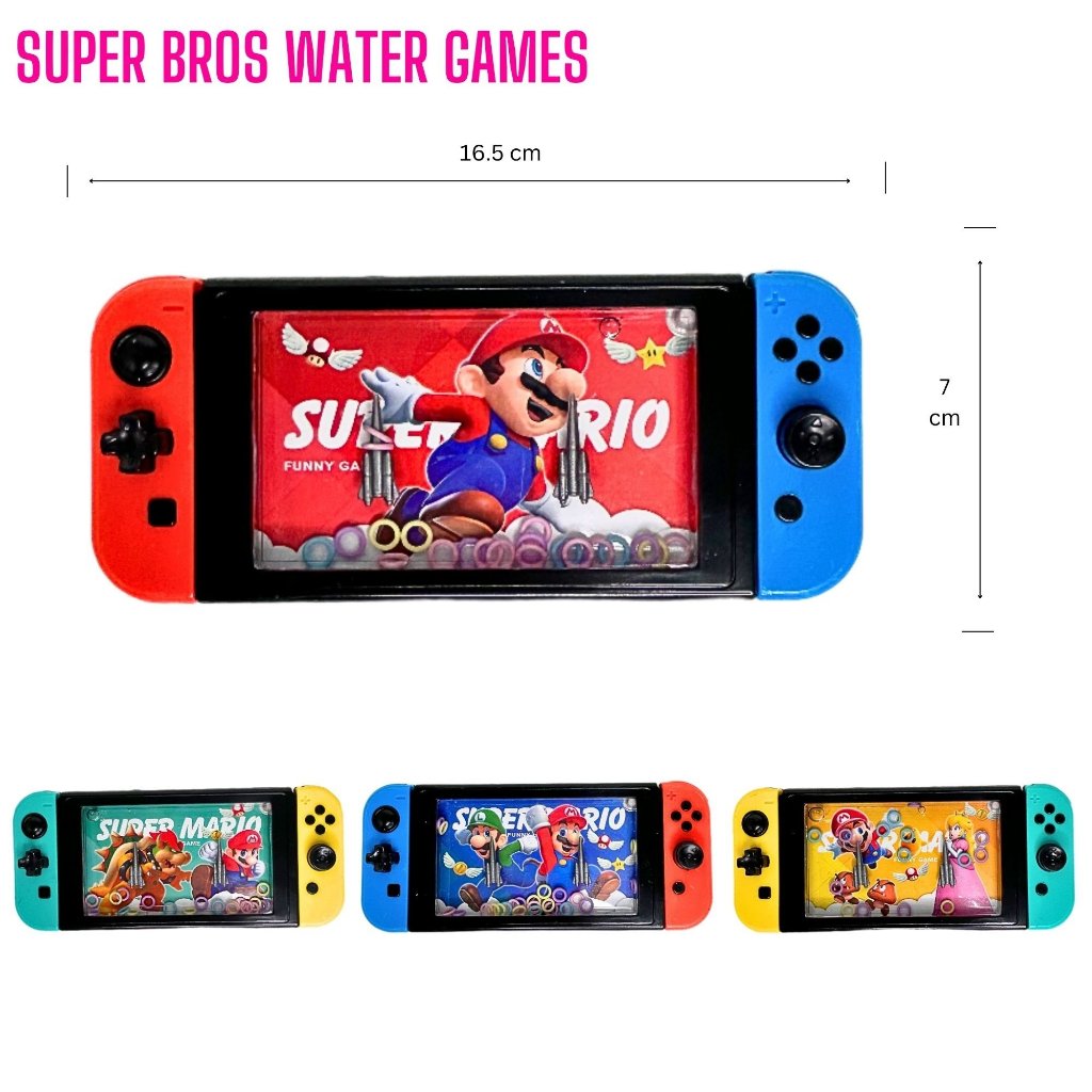 Mainan Anak Water Game Gembot Ring Air Cincin Gimbot Jadul Super Mario