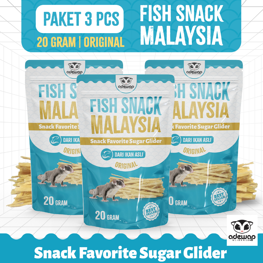 RIMBA-12 ADEWAP GLIDER Paket Fish Snack Malaysia - 3Pcs