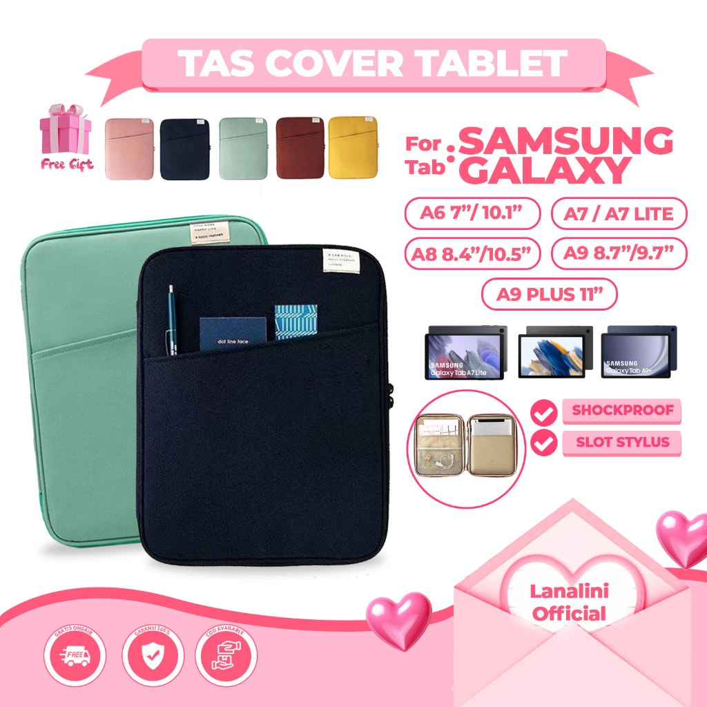 Tas Tablet Case Samsung Tab A 6 7 8 9 + A6 A7 Lite T220 T225 A8 2022 X200 X205 A8 A9 A9+ Plus 2023 1