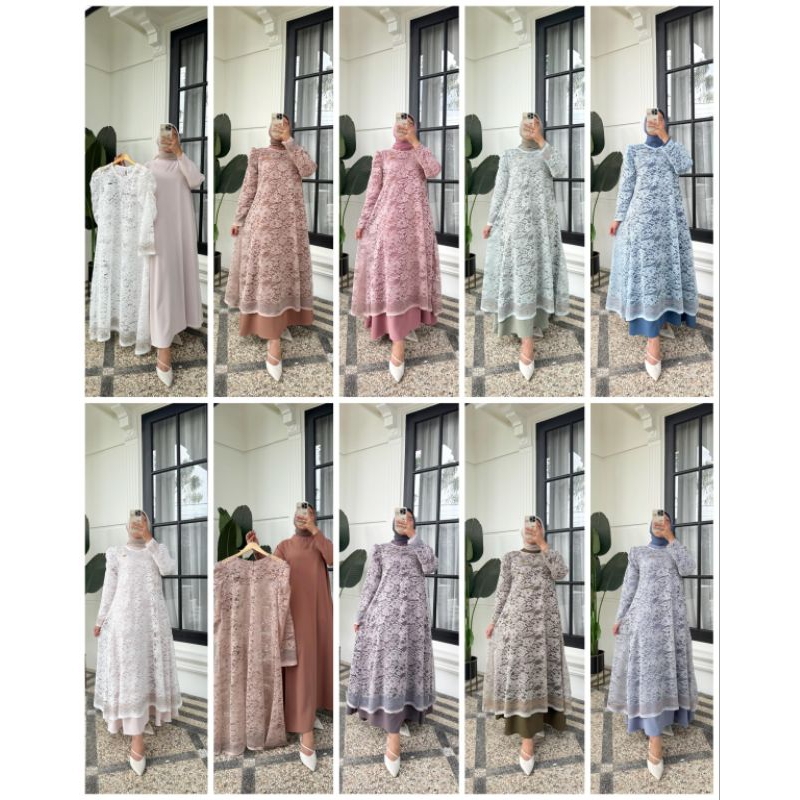 GAMIS ANISA//NAYA GAMIS/GAMIS INNER RAYON TWILL/GAMIS OUTER&INNER TERPISAH/GAMIS MOTIF/GAMIS LEBARAN