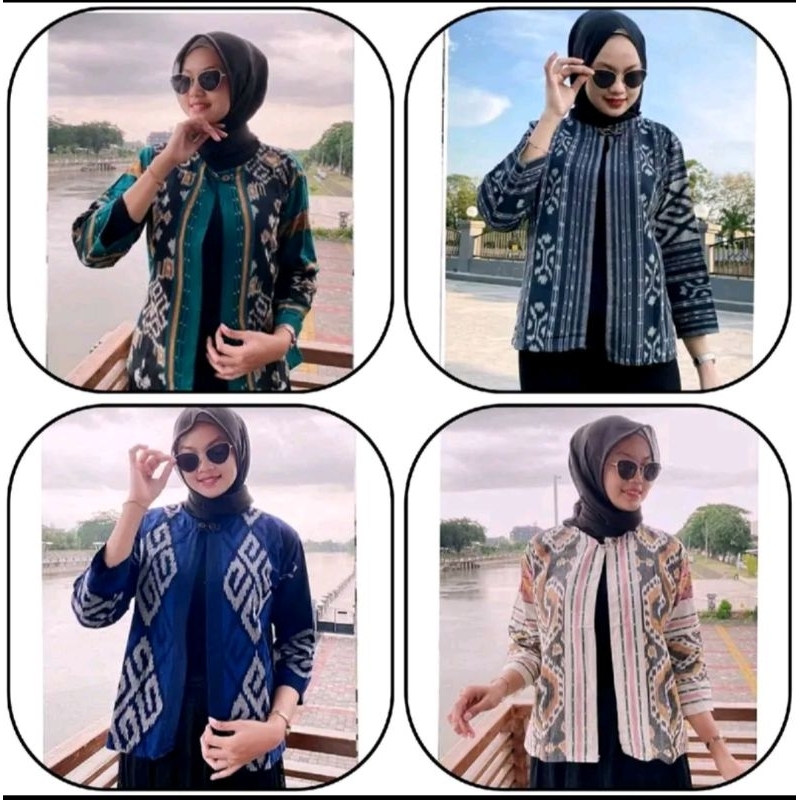 Outer wanita kekinian,Outer tenun modern keren
