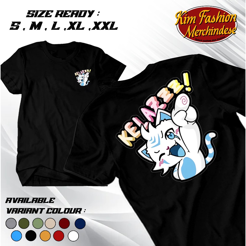 KIMFASHION988- KAOS EMOTE EVOS KELAZZZ - BAJU DISTRO GAMERS GAME ML - COCOK UNTUK PRIA DAN WANITA