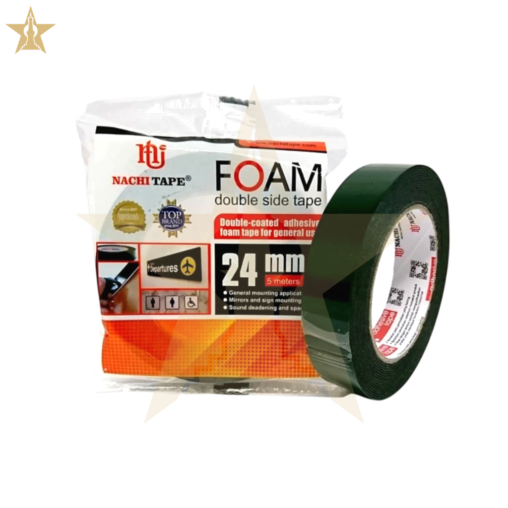 

Solasi Bolak Balik Busa Dobel Tape Hijau Foam Busa Selotip Ijo Naci Nachi