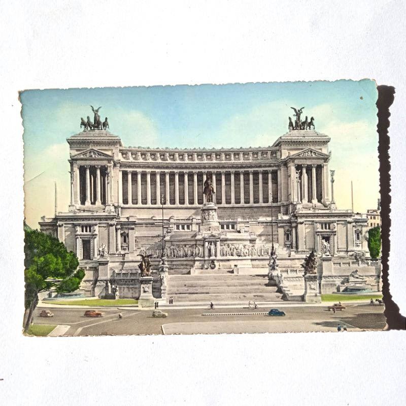 

Antik Kartu Pos Eropa Italia Roma Monument to Victor Emanuel II Tua