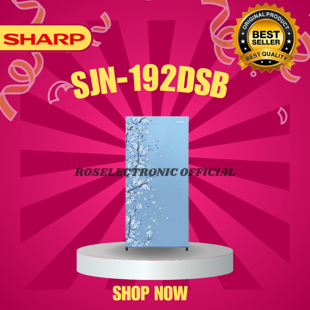 KULKAS 1 PINTU SHARP SJN192DSB 175L/SJN-192-DSB/SJN-192DSB/SJN 192 DSB/SJN 192DSB