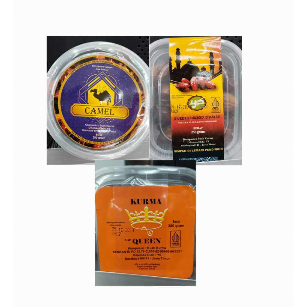 

Cemilan Lebaran Buah Kurma Manis Dates - Naraya Kurma Jelly 350gr / Queen 350gr / Camel 200gr / YS DATES 250gr