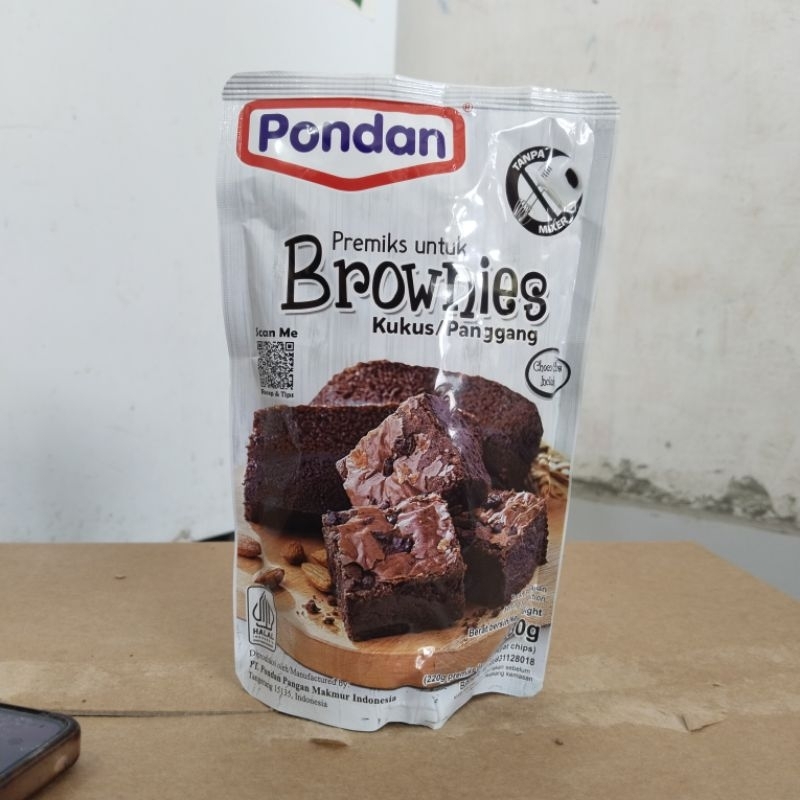 

Pondan Brownies kukus/panggang 230 gram