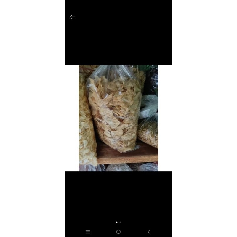 

kripik bawang /pangsit kemasan 250 gram