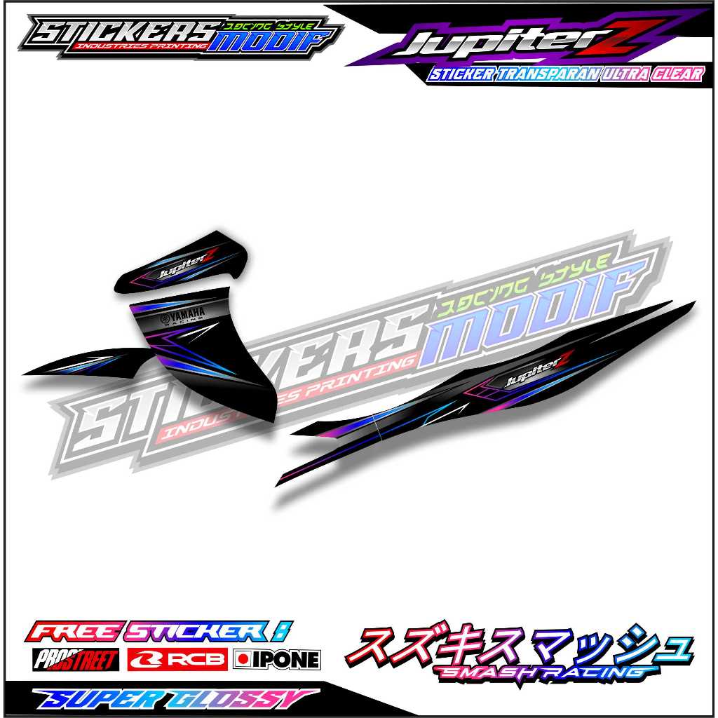 STRIPING VARIASI YAMAHA JUPITER Z BURHAN / STICKER LIST VARIASI MOTOR JUPITER Z BURHAN