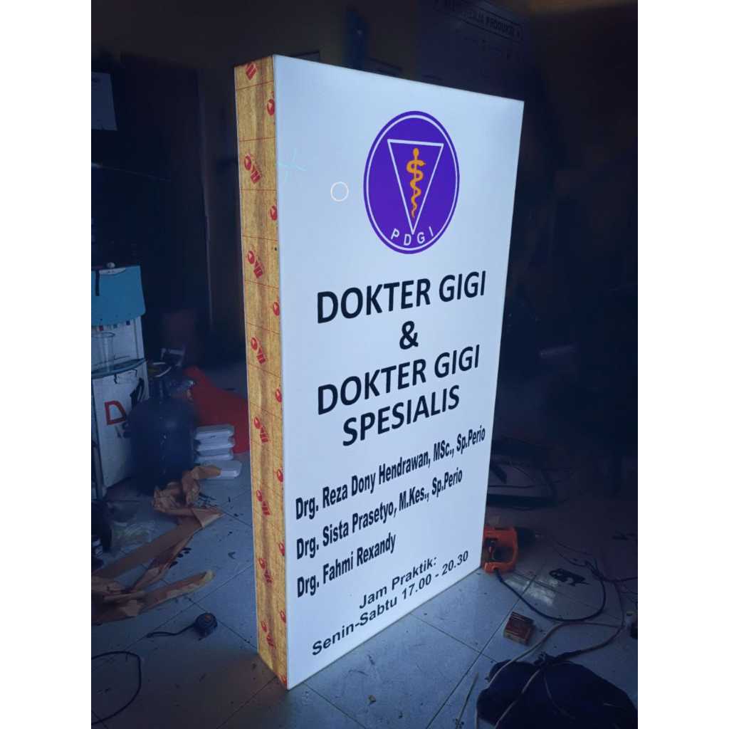 Jual Neon Box Custom Termurah Neon Box Akrilik 2 Sisi