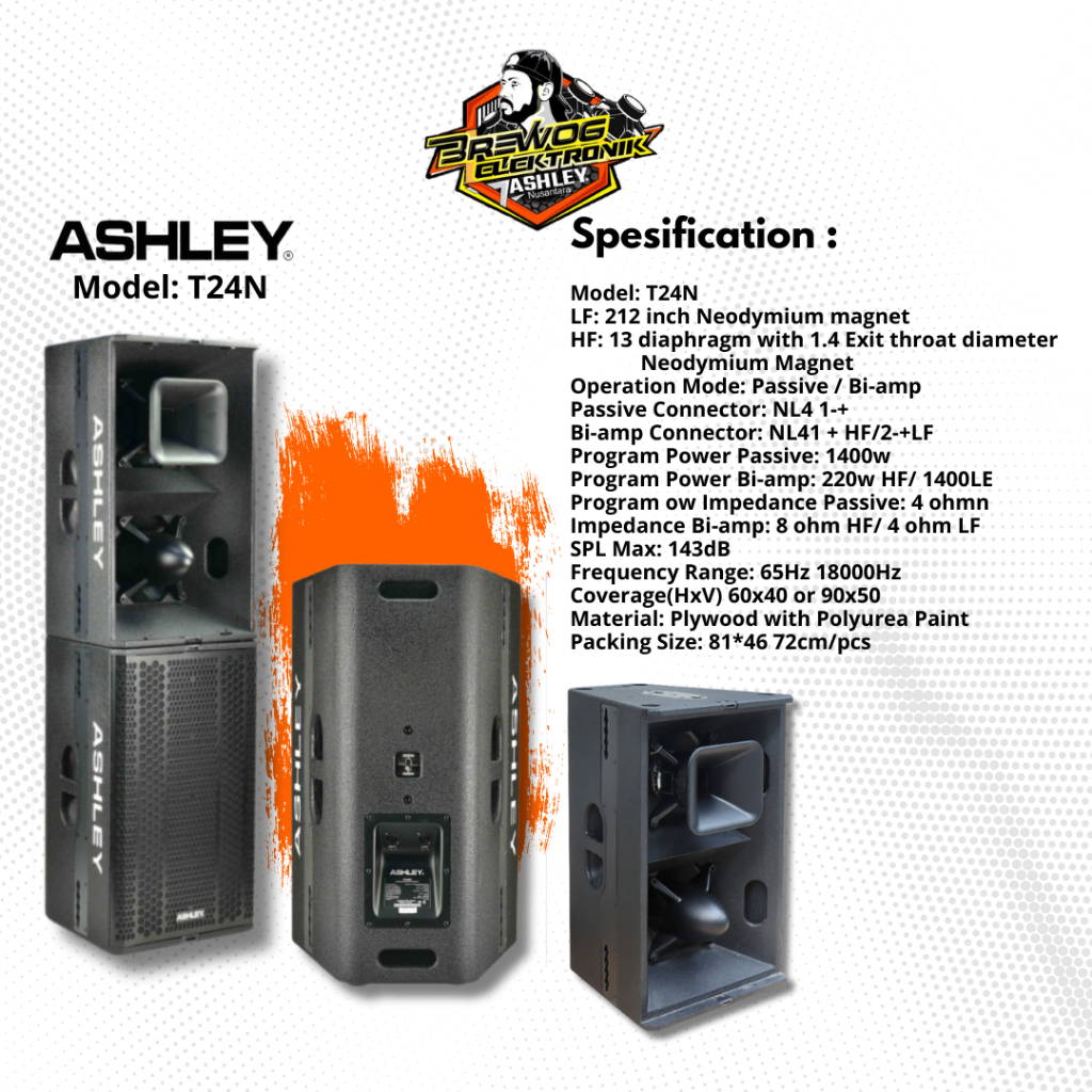 speaker pasif ashley T24N