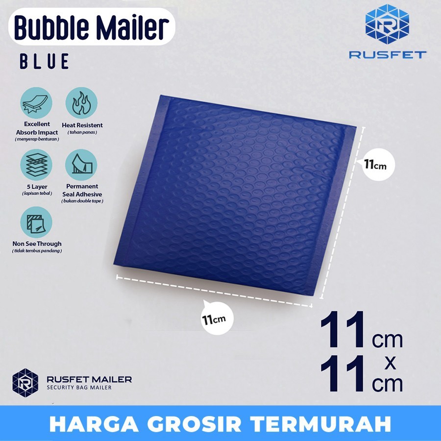 

Amplop Bubble Packaging Online Bubble Mailer Polybubble Blue Electric 11x11cm Satuan