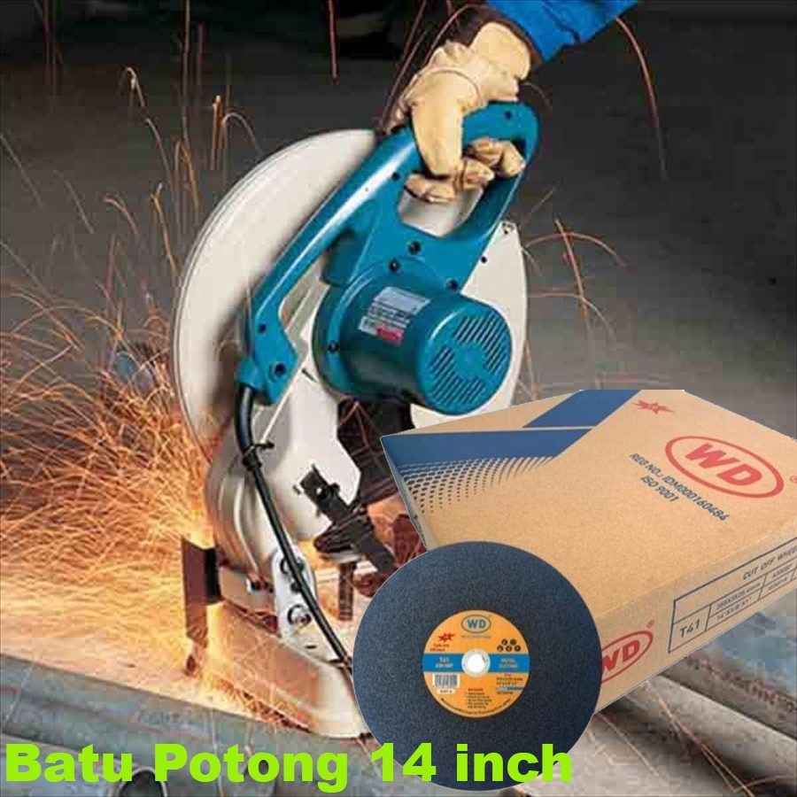 Batu Gerinda Potong 14" / Cutting Wheel gurinda Mesin Cut Off 14 inch CP / WD / Fujiyama