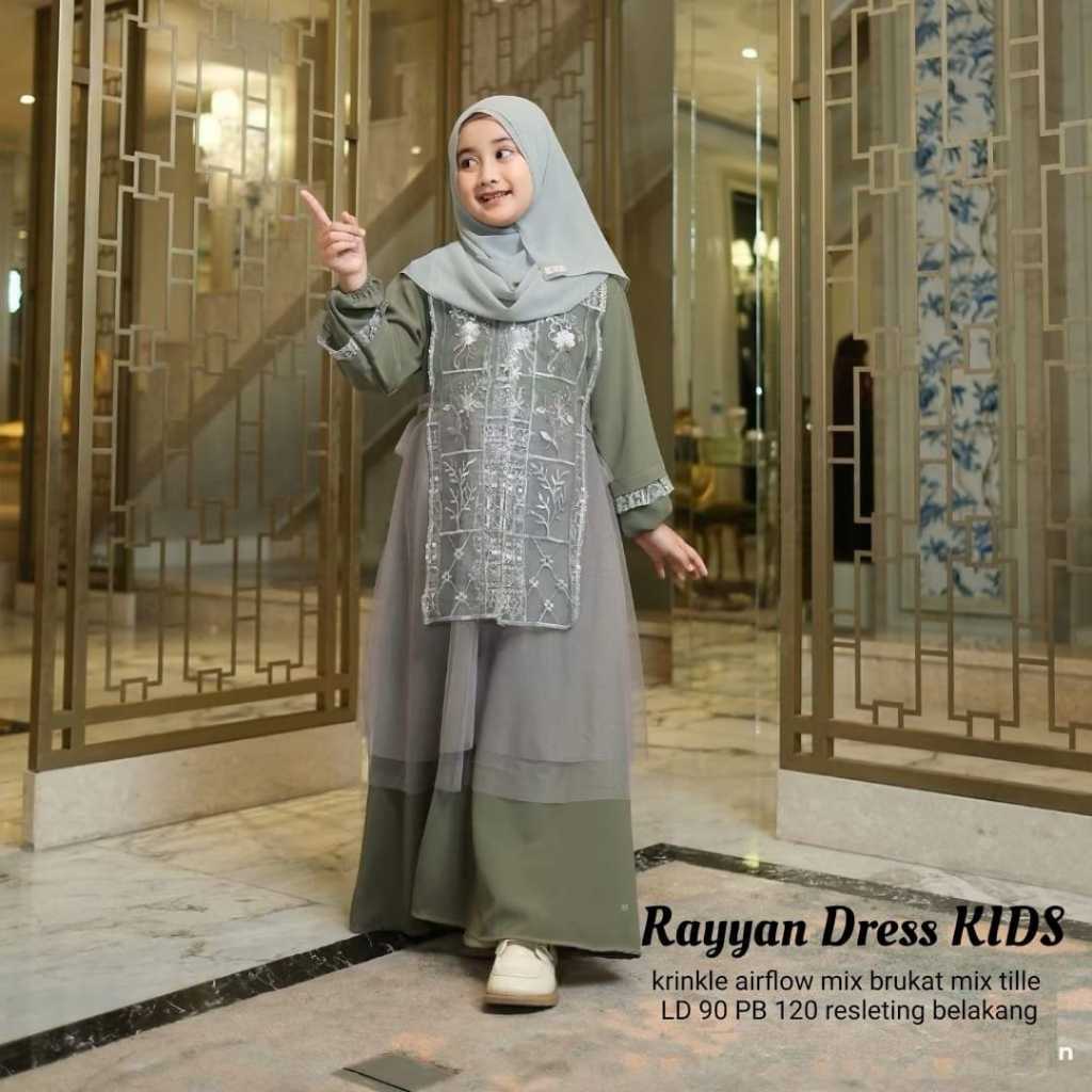 gamis pesta mewah elegan baju anak baju lebaran anak baju cantik gamis lebaran baju premium gamis 01