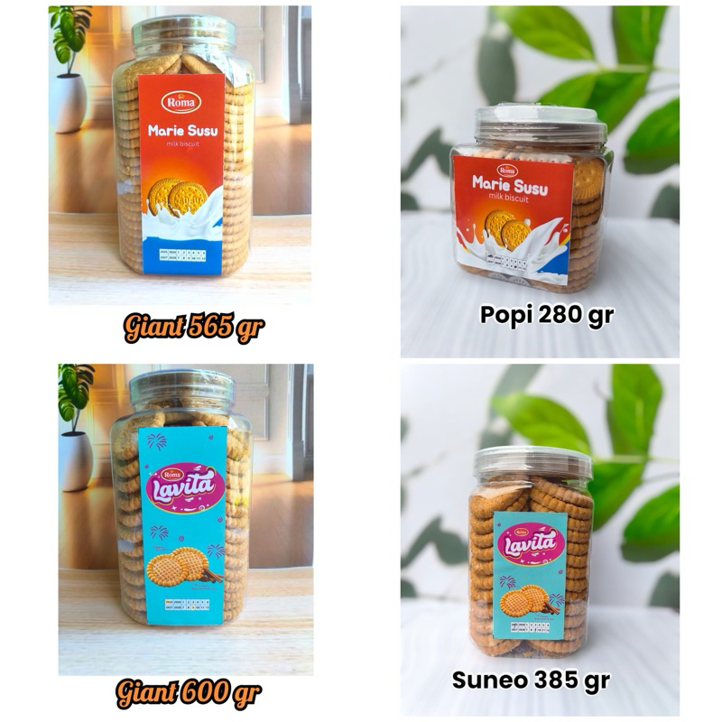 

Snack/Kue Toples Lebaran Roma Marie Susu - Lavita