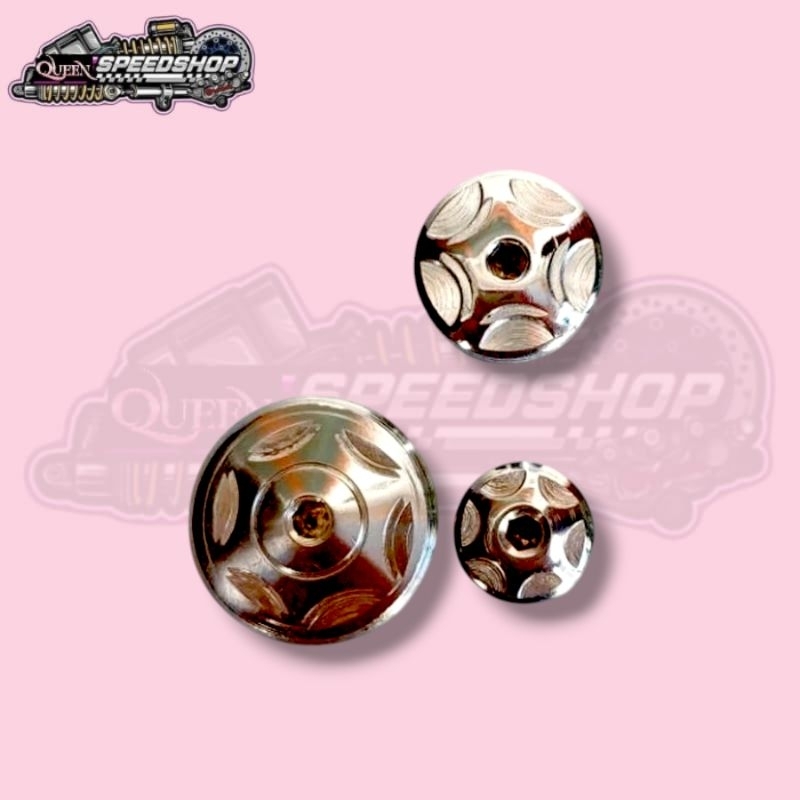 Baut Tutup Magnet Tiger Baut Tutup Magnet Megapro Set Baut Oli Motif Bintang PNP Tiger MP Megapro CB