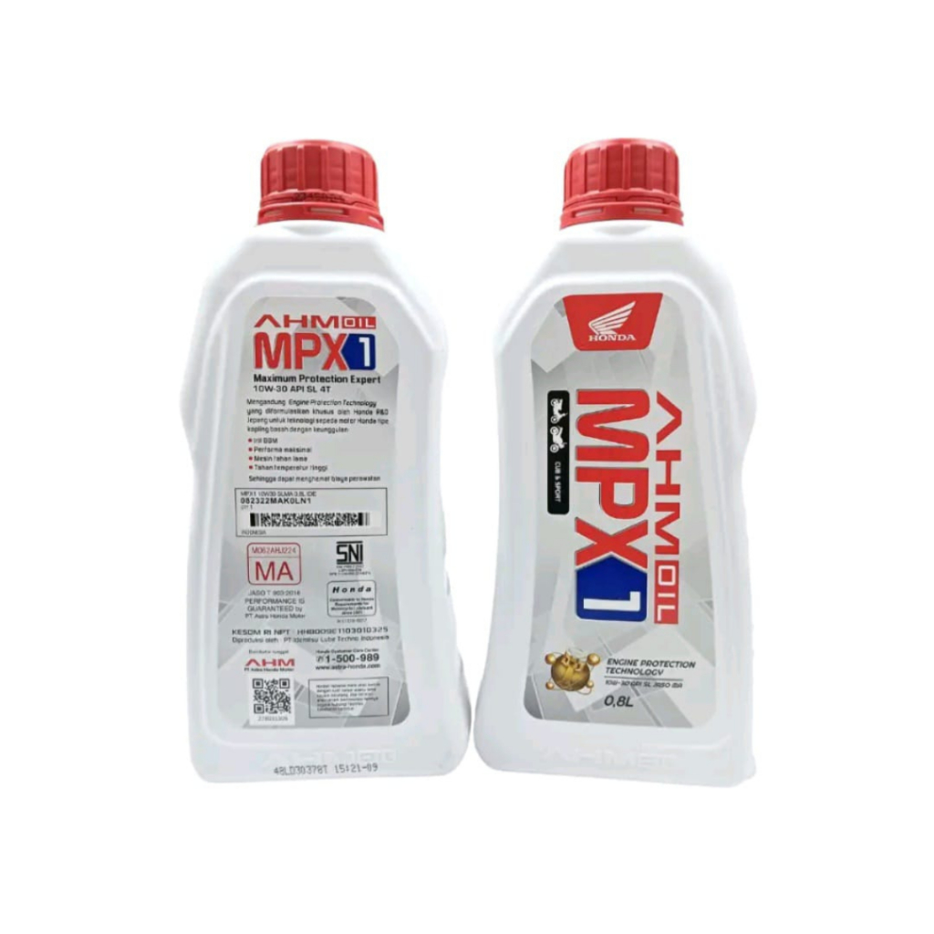 Oli MPX1 800 ml Original AHM Motor Supra X Blade Karisma - Oli Motor Honda Grand Revo Legenda motor