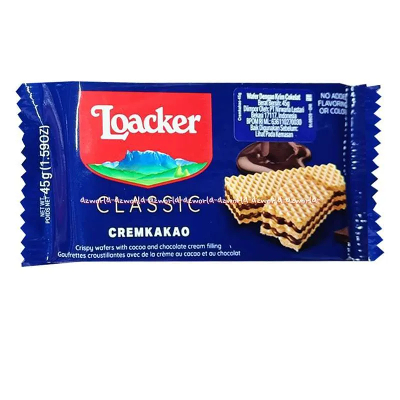 

Biskuit, Kue, & Wafer Loacker 45gr Classic Cremkakao Napolitaner Waffer Import Loker Loacker 45 gram