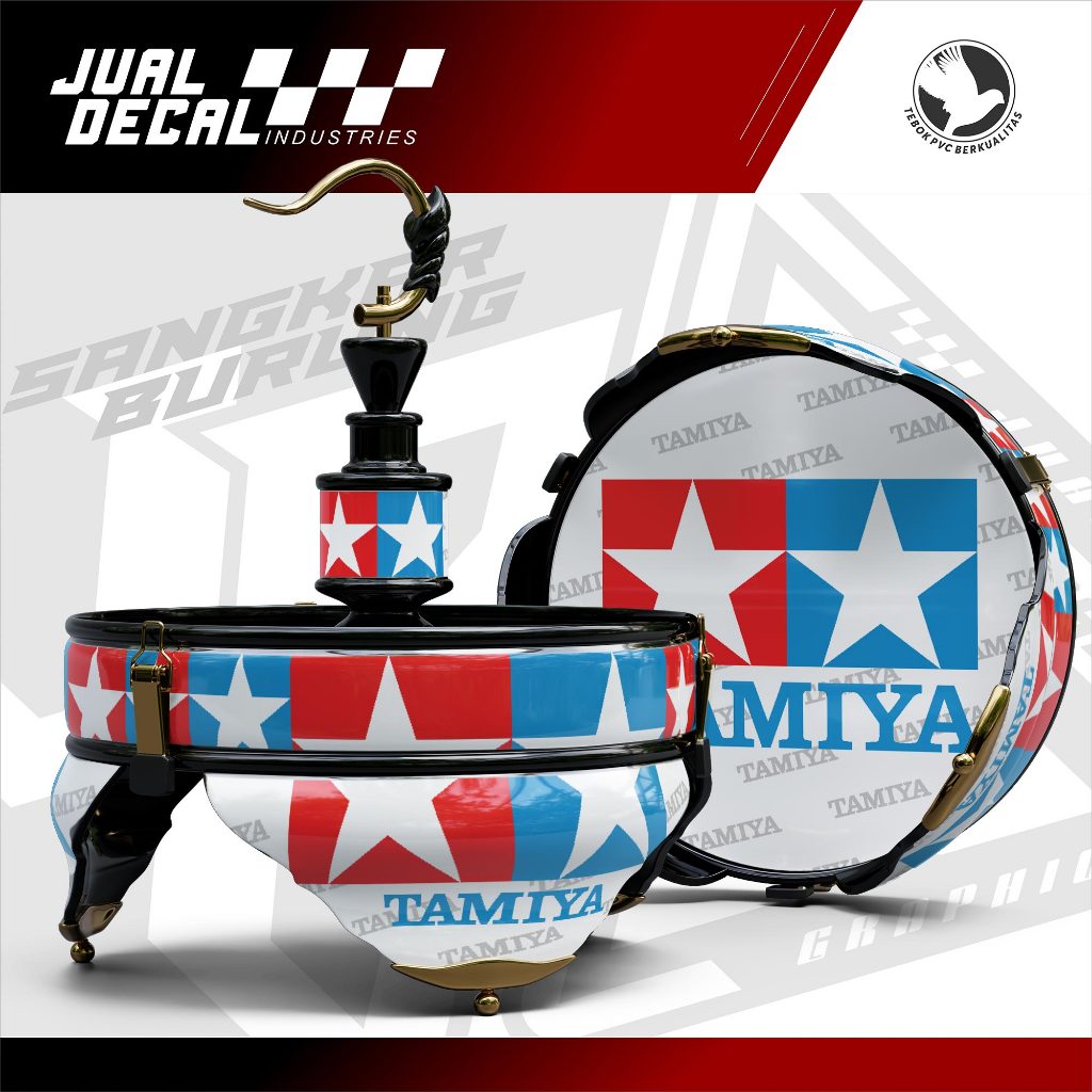 Stiker Sangkar Lovebird Batman Pleci Helopet TAMIYA Decal Tebok Custom Variasi