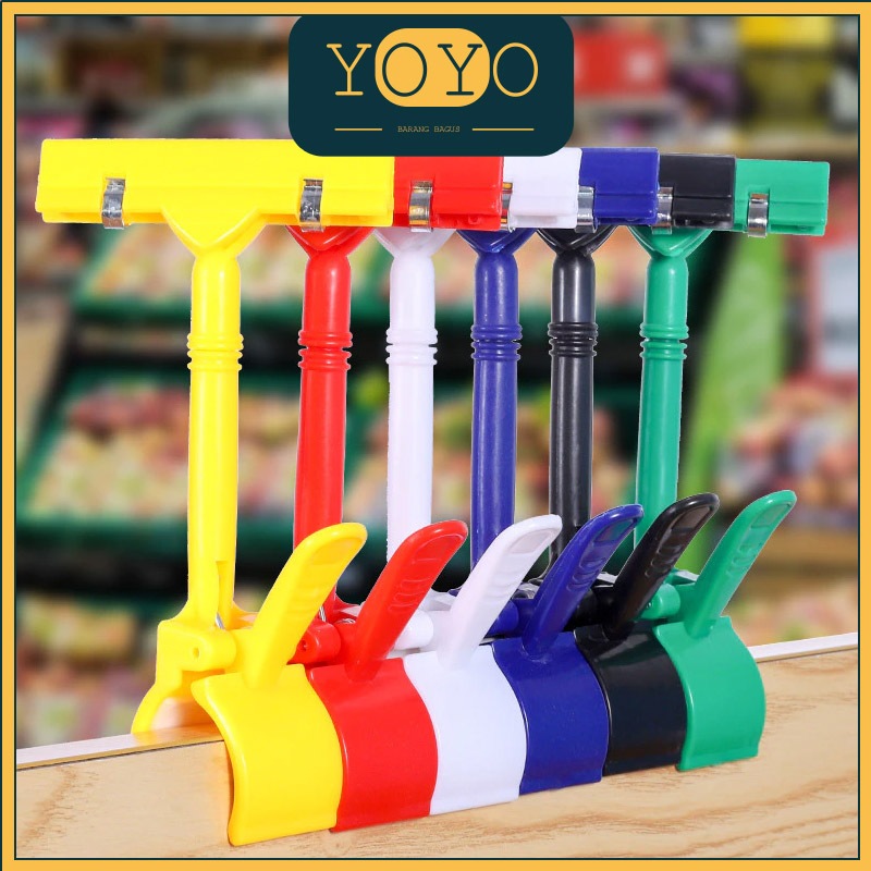 

Zx Daftar Harga Tenda Toko Supermarket Display Clip Holder Advertising Clip Plastic Rotatable Clip